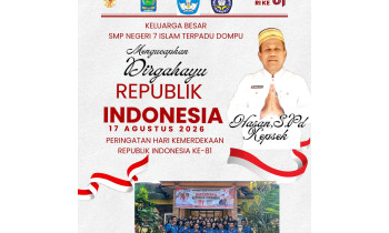 KELUARGA BESAR SMPN 7 IT DOMPU Mengucapkan DIRGAHAYU RI Ke-81