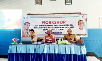 SMPN 7 IT DOMPU MELAKSANAKAN WORKSHOP IKM DAN E-RAPORT